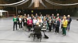 Orchesterprobe in der Halle & Geburtstagsst&auml;ndchen durch den Gemischten Chor C&auml;cilia Lutten