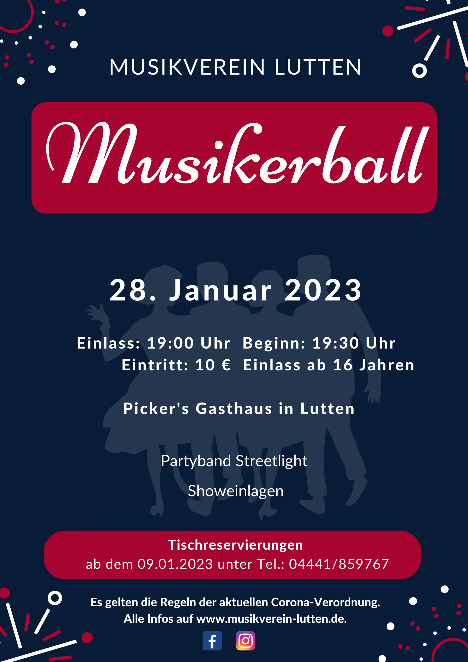Plakat Musikerball 2023